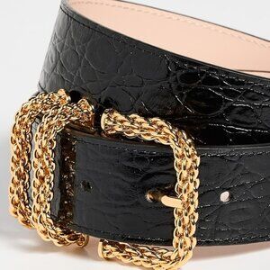 By Far NWT KATINA BLACK BELT (ORIG. $295)w/tax (Size 65cm)